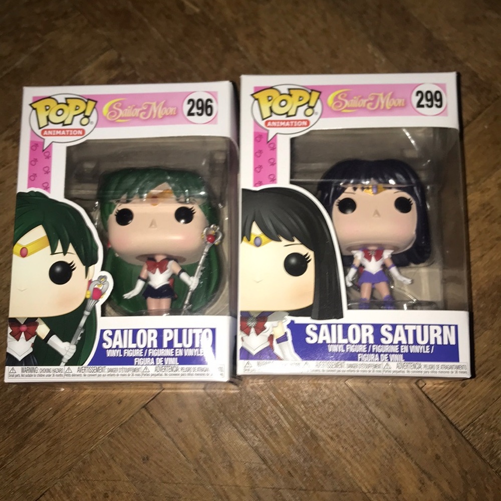 Sailor Pluto and Sailor Saturn Funko Pop